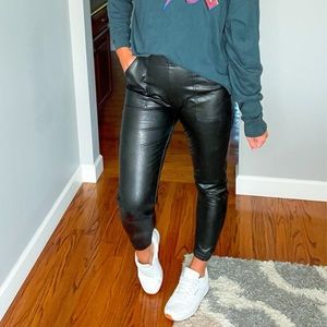 Spanx leather like jogger